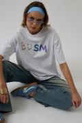 Sırt Ve Ön Baskılı Oversize T-Shirt resmi